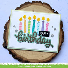 Load image into Gallery viewer, Lawn Fawn - scripty birthday outline add-on - lawn cuts - Design Creative Bling