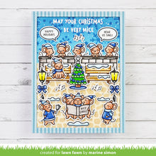 Load image into Gallery viewer, Lawn Fawn - Clear Acrylic Stamps - caroling mice - Design Creative Bling