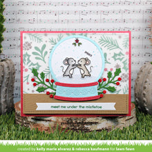 Load image into Gallery viewer, Lawn Fawn - winter sprigs background stencils - lawn cuts - Design Creative Bling
