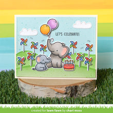 Carica l'immagine nel visualizzatore di Gallery, Lawn Fawn - elephant parade add-on - clear stamp set - Design Creative Bling