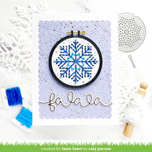 Carica l'immagine nel visualizzatore di Gallery, Lawn Fawn - Embroidery Hoop Snowflake Add-on - lawn cuts - Design Creative Bling