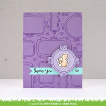 Cargar imagen en el visor de la galería, Lawn Fawn - flirty frames - clear stamp set - Design Creative Bling