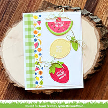 Load image into Gallery viewer, Lawn Fawn - tiny tag sayings: fruit - clear stamp set - Design Creative Bling
