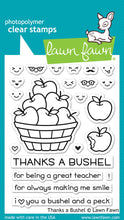 Load image into Gallery viewer, Lawn Fawn - thanks a bushel - clear stamp set - Design Creative Bling