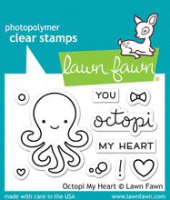 Lade das Bild in den Galerie-Viewer, Lawn Fawn - octopi my heart - clear stamp set - Design Creative Bling