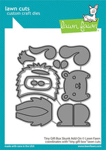 Load image into Gallery viewer, Lawn Fawn - tiny gift box skunk add-on - lawn cuts - Design Creative Bling