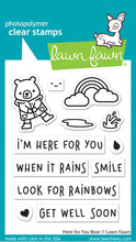 Load image into Gallery viewer, Lawn Fawn - here for you bear - clear stamp set - Design Creative Bling