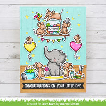 Carica l'immagine nel visualizzatore di Gallery, Lawn Fawn - elephant parade add-on - clear stamp set - Design Creative Bling