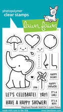 Carica l'immagine nel visualizzatore di Gallery, Lawn Fawn - elephant parade add-on - clear stamp set - Design Creative Bling
