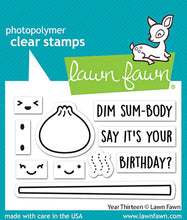 Load image into Gallery viewer, Lawn Fawn - year thirteen - clear stamp set - Design Creative Bling