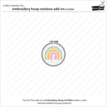 Load image into Gallery viewer, Lawn Fawn - embroidery hoop rainbow add-on - Lawn Cuts - Dies - Design Creative Bling
