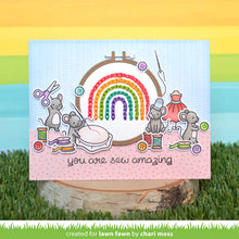 Load image into Gallery viewer, Lawn Fawn - embroidery hoop rainbow add-on - Lawn Cuts - Dies - Design Creative Bling
