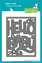 Carica l'immagine nel visualizzatore di Gallery, Lawn Fawn - giant outlined hello baby - Lawn Cuts - Dies - Design Creative Bling