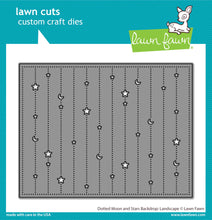 Carica l'immagine nel visualizzatore di Gallery, Lawn Fawn - dotted moon and stars backdrop: landscape - Lawn Cuts - Dies - Design Creative Bling