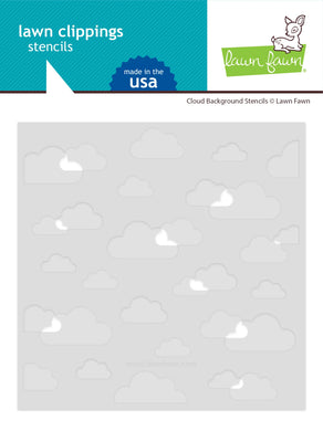Lawn Fawn - cloud background stencils - lawn cuts - Design Creative Bling