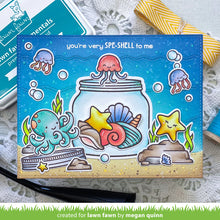 Load image into Gallery viewer, Lawn Fawn - how you bean? seashell add-on - clear stamp set - Design Creative Bling