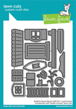 Load image into Gallery viewer, Lawn Fawn-Lawn Cuts-Dies-build-a-house beach add-on - Design Creative Bling
