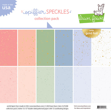 Lawn fawn - spiffier speckles collection pack - 12x12 - Design Creative Bling