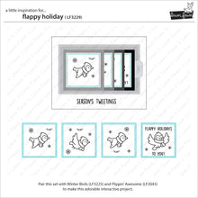 Load image into Gallery viewer, Lawn Fawn - flappy holiday - clear stamp set - Design Creative Bling

