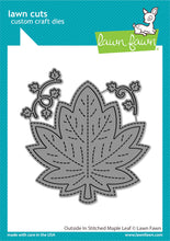 Load image into Gallery viewer, Lawn Fawn - outside in stitched maple leaf - lawn cuts - Design Creative Bling