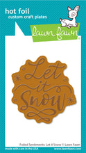 Load image into Gallery viewer, Lawn Fawn-foiled sentiments: let it snow-hot foil - Design Creative Bling