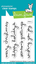 Lade das Bild in den Galerie-Viewer, Lawn Fawn - scribbled sentiments: winter - clear stamp set - Design Creative Bling