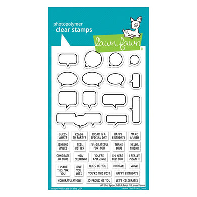 Lawn Fawn-Clear Stamps-All the Speech Bubbles - Design Creative Bling