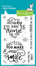 Load image into Gallery viewer, Lawn Fawn-Clear Stamps-give it a whirl messages: friends - Design Creative Bling