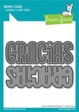 Carica l'immagine nel visualizzatore di Gallery, Lawn Fawn - giant outlined gracias lawn cuts - lawn cuts - Design Creative Bling