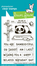 Cargar imagen en el visor de la galería, Lawn Fawn - Clear Photopolymer Stamps - i heart pandas add-on - Design Creative Bling