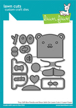 Lade das Bild in den Galerie-Viewer, Lawn Fawn-stand alone die-tiny gift box panda and bear add-on - Design Creative Bling