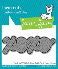 Lade das Bild in den Galerie-Viewer, Lawn Fawn-stand alone die-scripty xoxo outline add-on die - Design Creative Bling