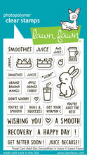 Cargar imagen en el visor de la galería, Lawn Fawn - Clear photopolymer Stamps - treat cart add-on: smoothies 'n juice - Design Creative Bling
