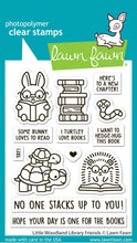 Load image into Gallery viewer, Lawn Fawn - little woodland library friends - clear stamp set - Design Creative Bling