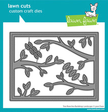 Load image into Gallery viewer, Lawn Fawn - tree branches backdrop: landscape - lawn cuts - Design Creative Bling