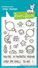 Load image into Gallery viewer, Lawn Fawn - shello, friend - clear stamp set - Design Creative Bling