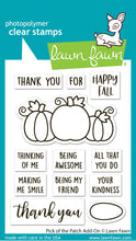 Load image into Gallery viewer, Lawn Fawn - pick of the patch add-on- clear stamp set - Design Creative Bling