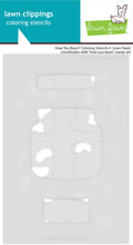 Load image into Gallery viewer, Lawn Fawn - how you bean? coloring stencils - lawn cuts - Design Creative Bling