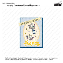 Load image into Gallery viewer, Lawn Fawn - scripty thanks outline - lawn cuts