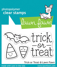 Load image into Gallery viewer, Lawn Fawn - trick or treat - clear stamp set - Design Creative Bling