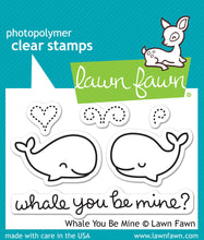 Lade das Bild in den Galerie-Viewer, Lawn Fawn - whale you be mine - clear stamp set - Design Creative Bling