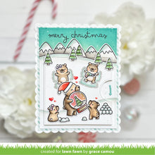 Load image into Gallery viewer, Lawn Fawn - reveal wheel little snow globe: bear add-on set - lawn cuts - lawn cuts - Design Creative Bling