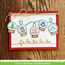 Cargar imagen en el visor de la galería, Lawn Fawn - little snow globe add-on - clear stamp set - Design Creative Bling