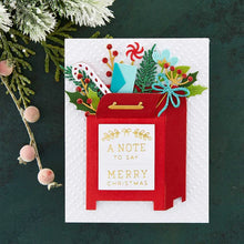 Carica l'immagine nel visualizzatore di Gallery, Spellbinders - Glimmer Hot Foil Plates - CHRISTMAS MAILBOX GREETINGS GLIMMER HOT FOIL PLATE FROM THE PARCEL & POST COLLECTION - Design Creative Bling