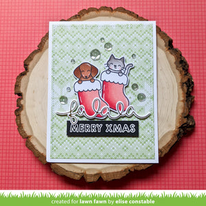 Lawn Fawn - pawsitive christmas clear stamp set - Design Creative Bling