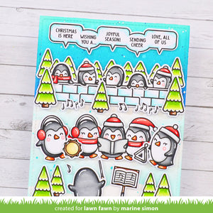 Lawn Fawn - simply celebrate winter critters add-on - clear stamp set - Design Creative Bling