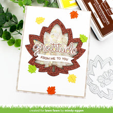 Load image into Gallery viewer, Lawn Fawn - stitched maple leaf frame - lawn cuts - Design Creative Bling