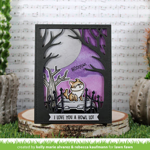 Lawn Fawn - spooky forest backdrop - lawn cuts - Design Creative Bling