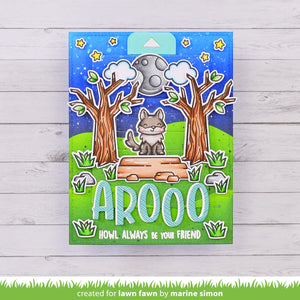 Lawn Fawn - wolf before 'n afters - clear stamp set - Design Creative Bling