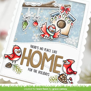 Lawn Fawn - winter birds add-on - clear stamp set - Design Creative Bling